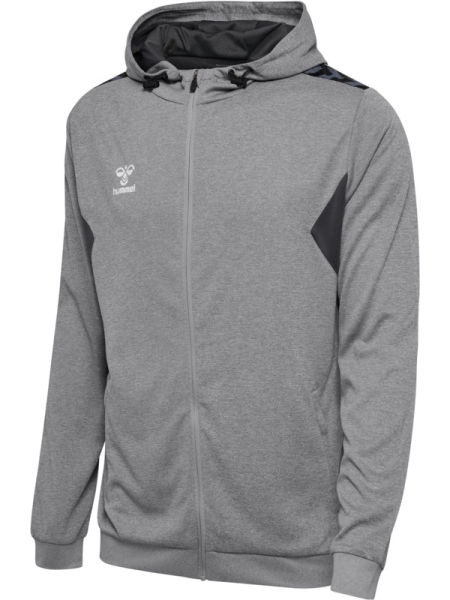 Hummel Authentic Zip Hoodie - Grey melange